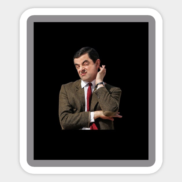 Mr Bean Sticker by DeepQuest